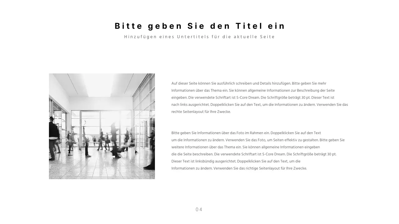 Saubere Präsentationen