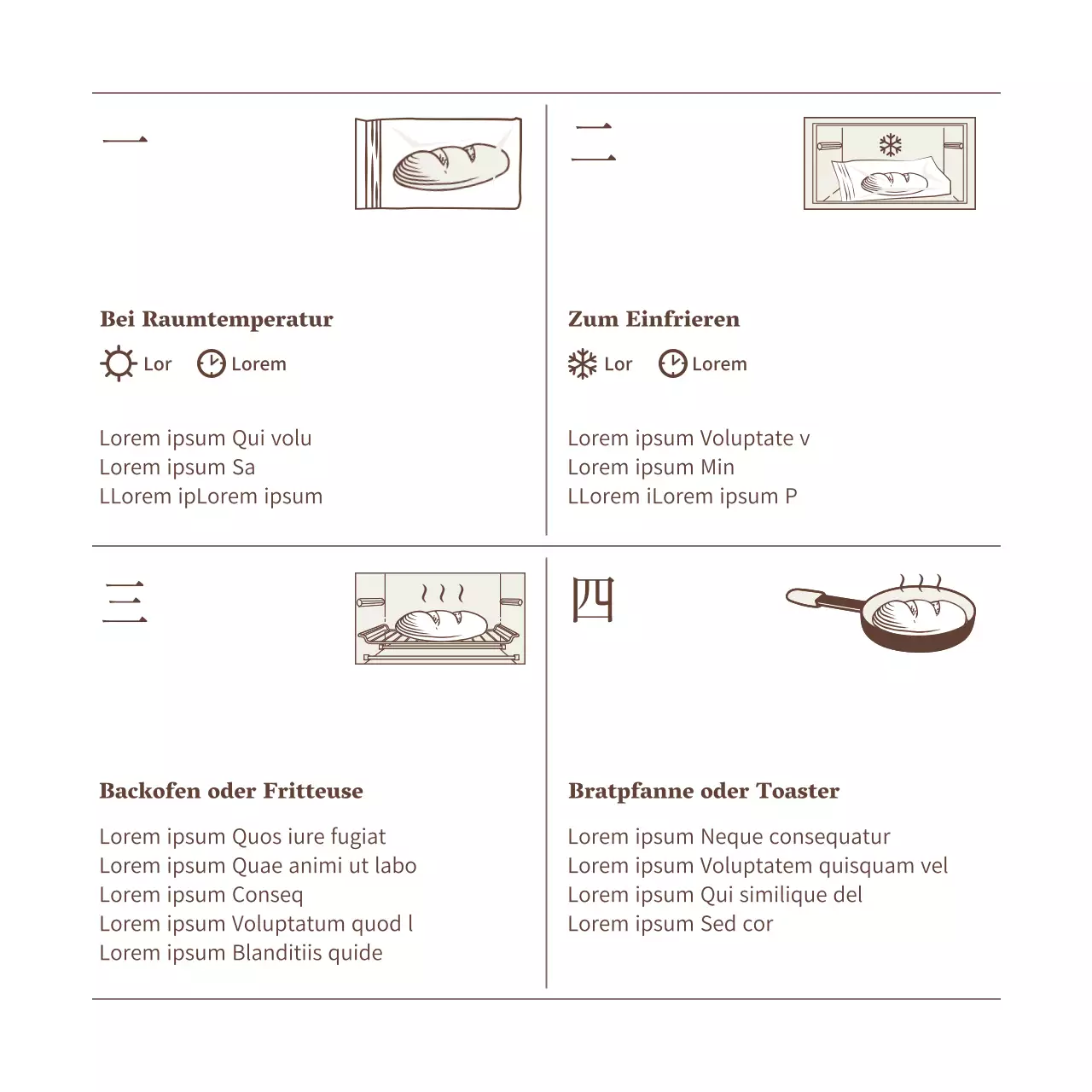 Brown's Bread Foto-Layout Bäckerei