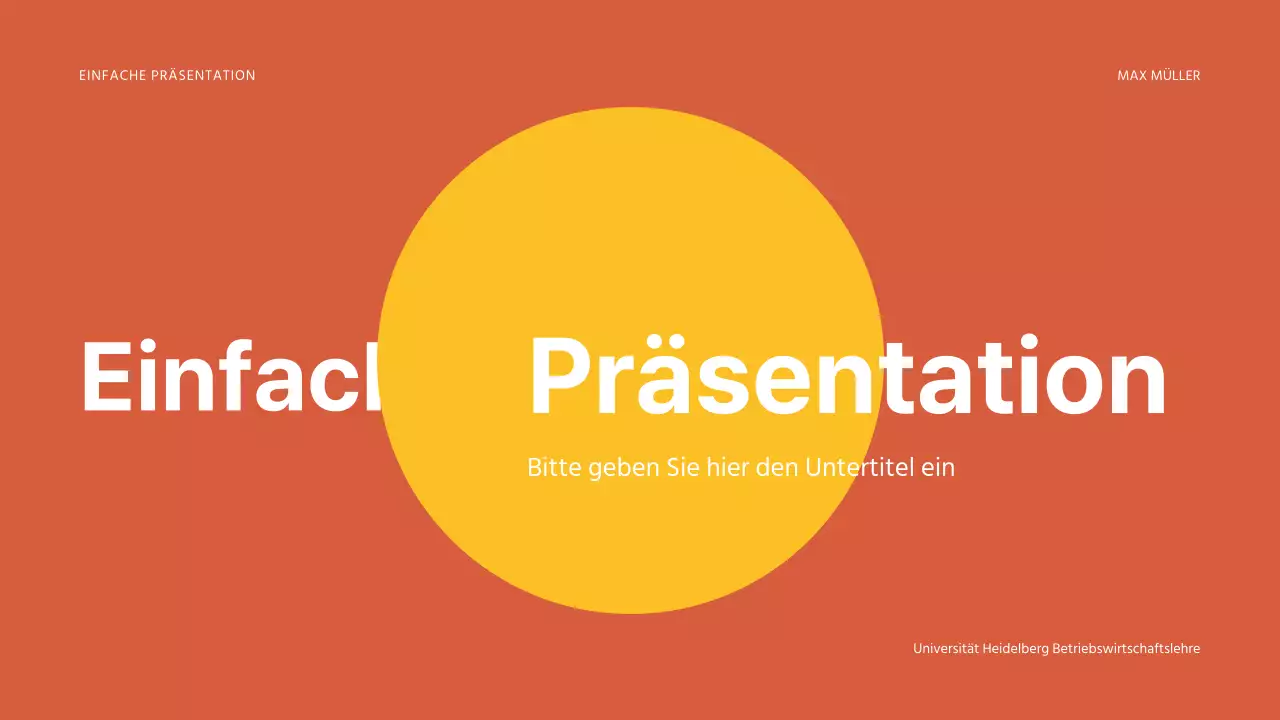 Einfache Präsentationen