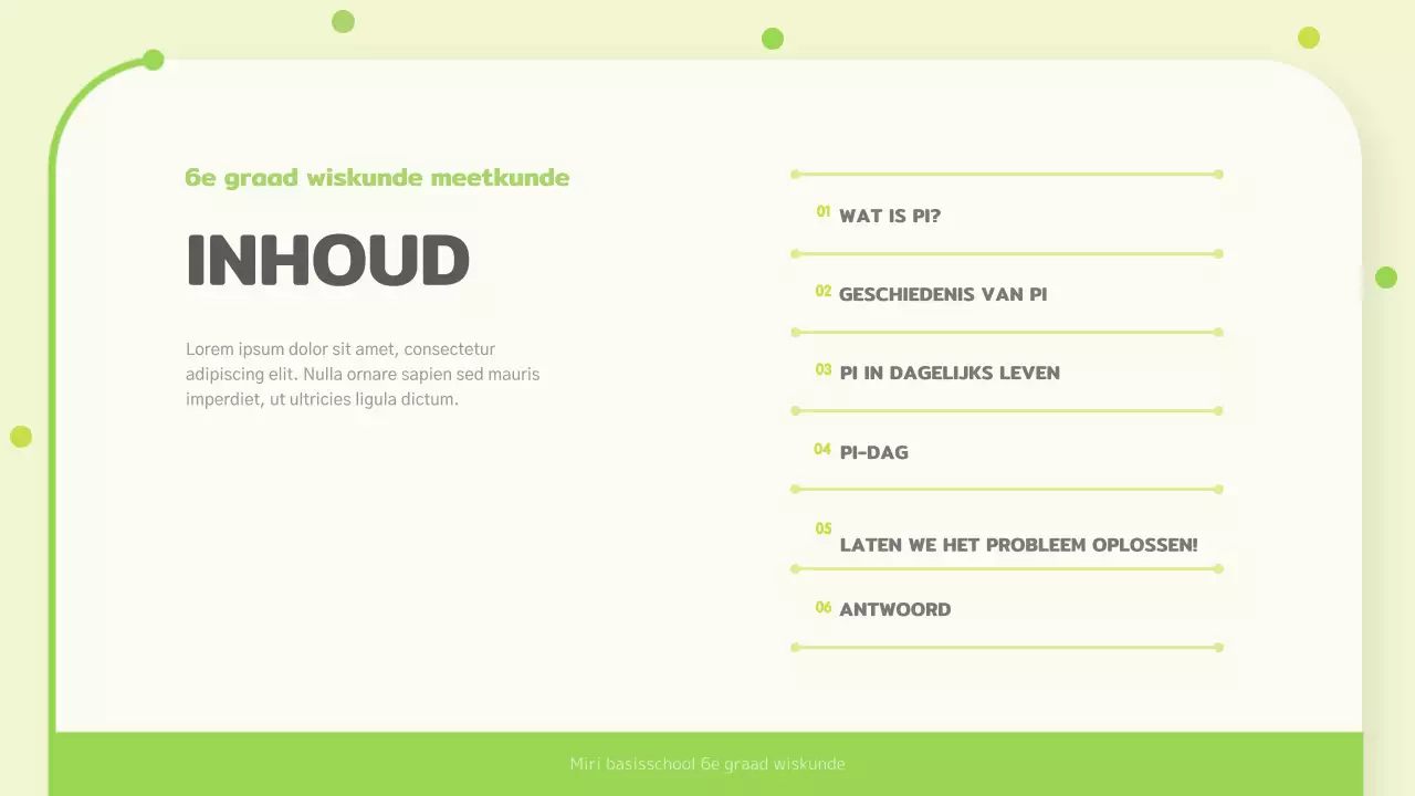 Omtrek en afstand voor chartreuse