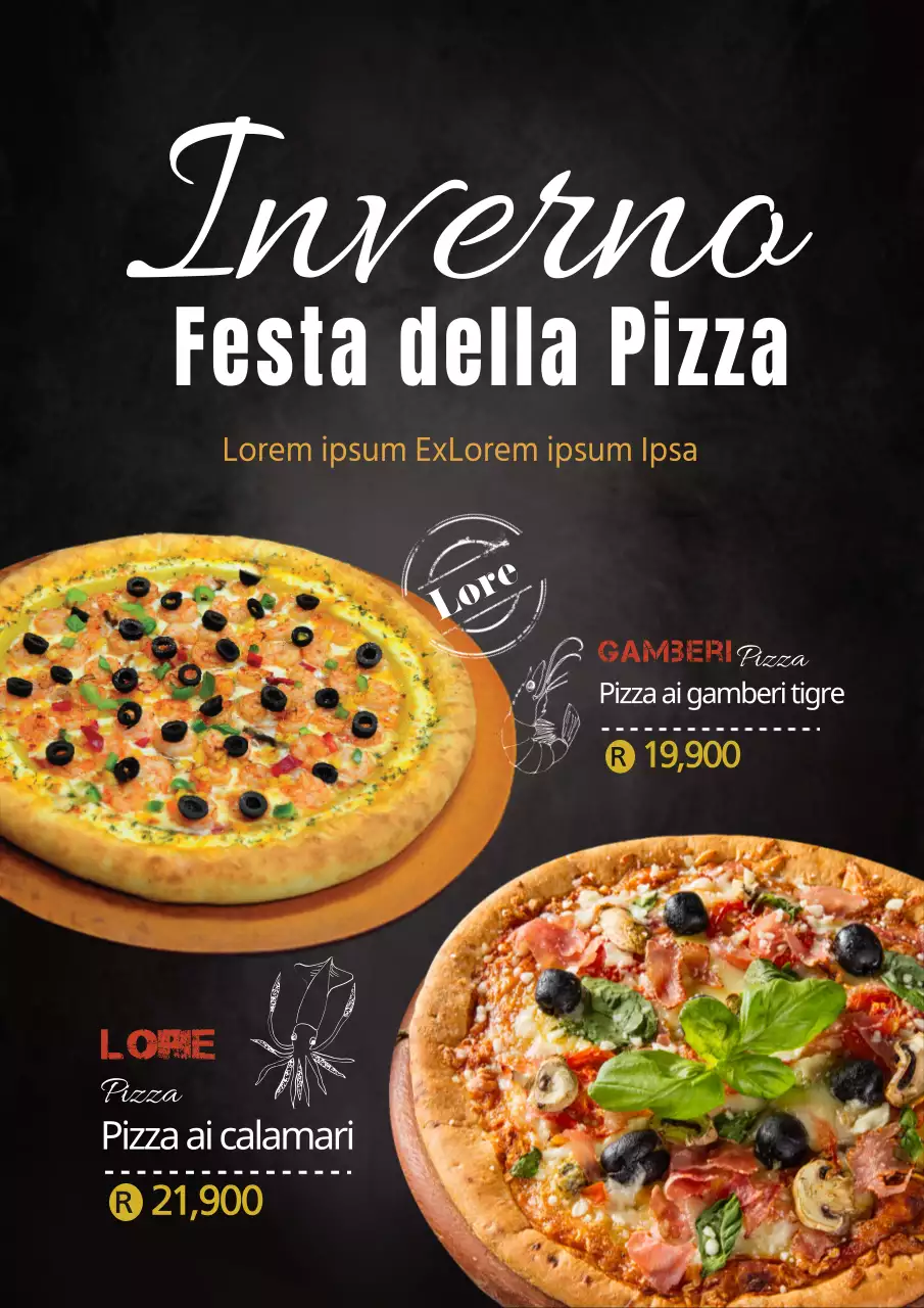 Vi presentiamo la nuova Pizza ai frutti di mare anneriti