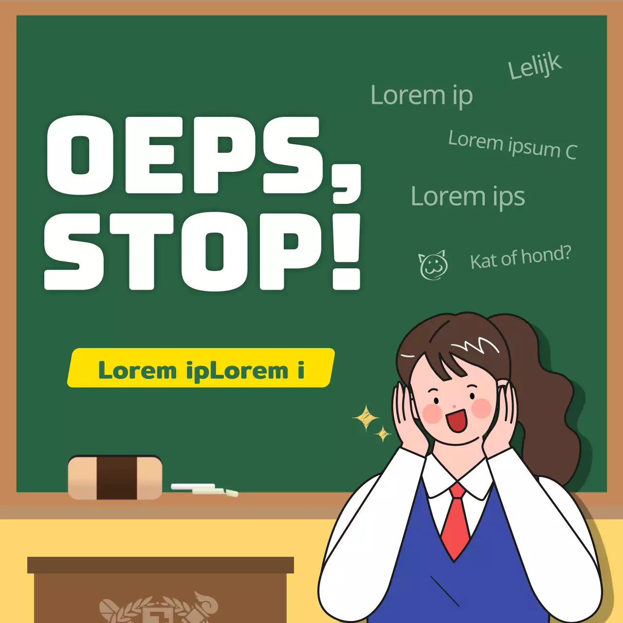 Geel en groen ontwerp van beoordelingskaartNews