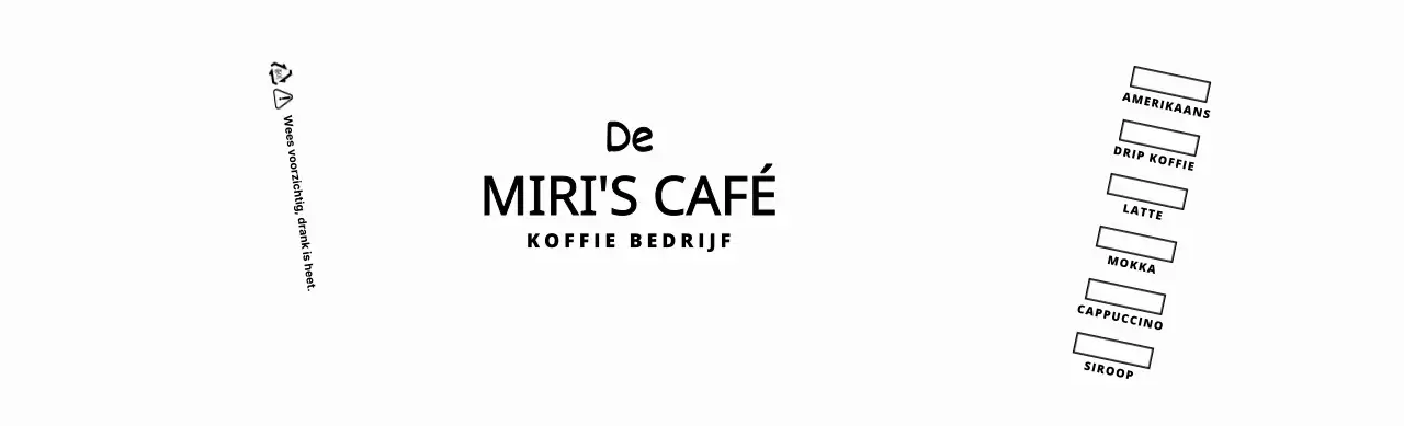 Eenvoudig tekstlogo in zwart en oranje