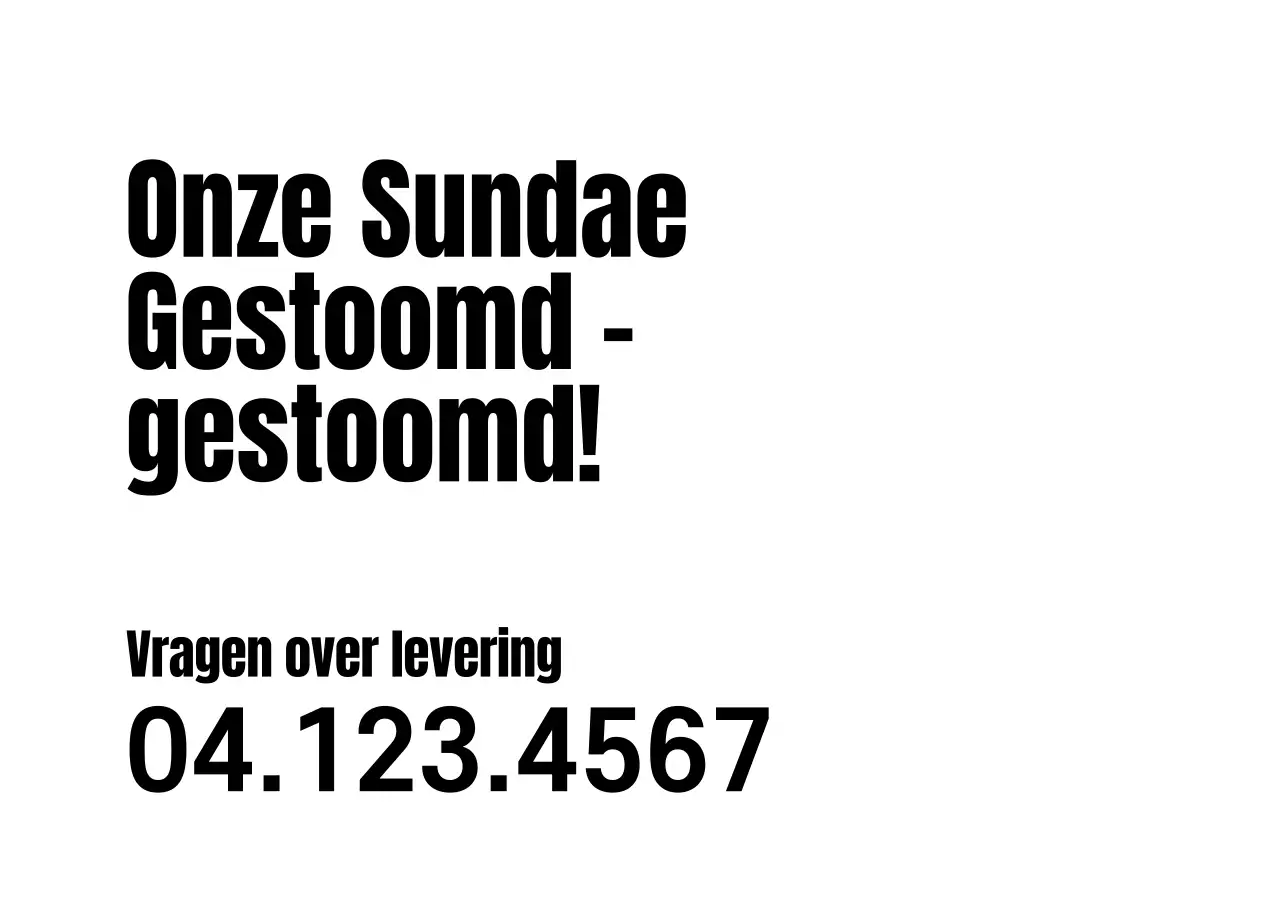 Foodservice Sundae PR Copy