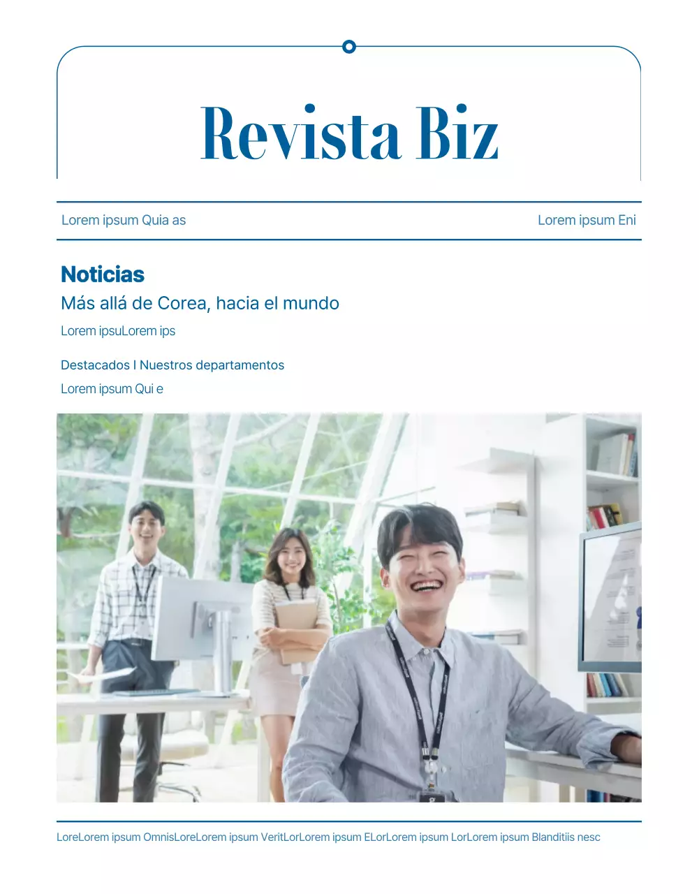 Turquoise Clean Online Newsletter Revista de Negocios Cultura Corporativa Webzine Boletín de Empresa Noticias Negocios