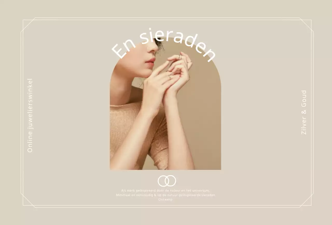 Beige Luxueuze Sieraden Koopgids Ansichtkaart