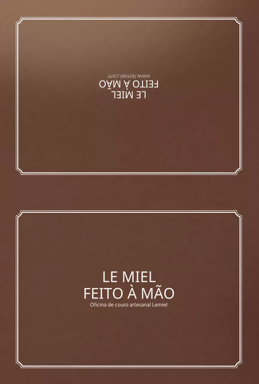 Textura de couro castanho Luxuosos postais artesanais de marroquinaria