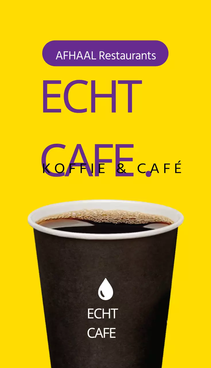 Café, coupon visitekaartjes