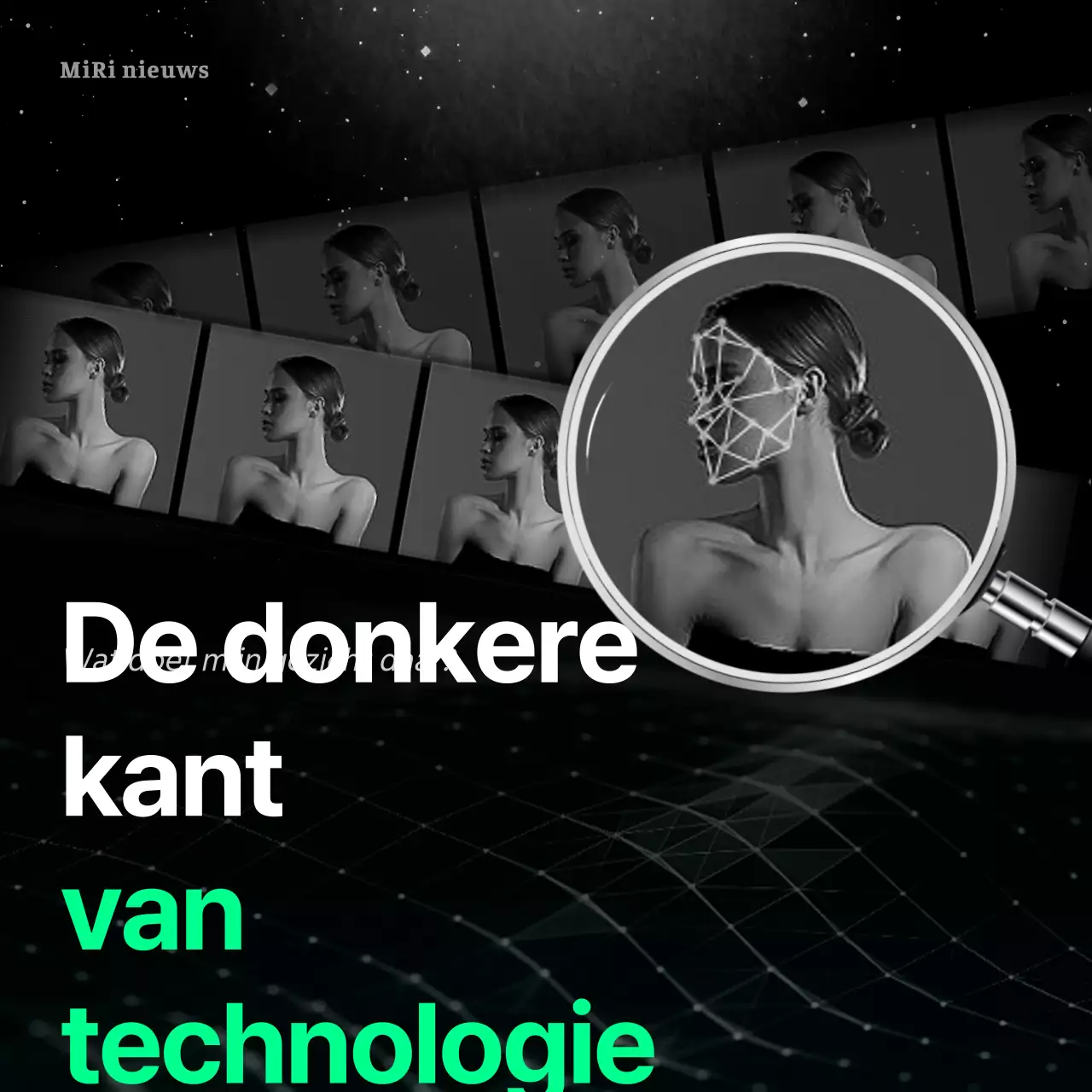 Deepfake misdaad in zwart-wit CardNews