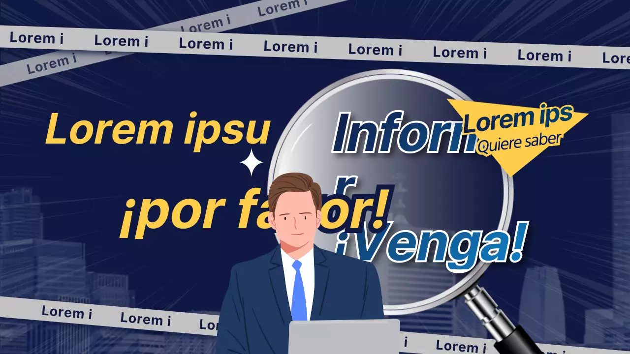 Tema de consulta para abogados en azul marino y amarillo