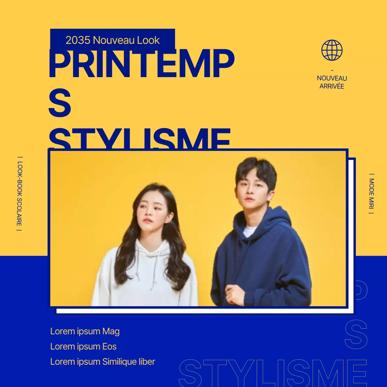 Photos encadrées jaunes et bleuesSuggestions de fraîcheur mises en évidence