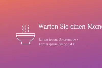 Warten Sie eine Minute