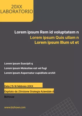 Workshop del primo semestre