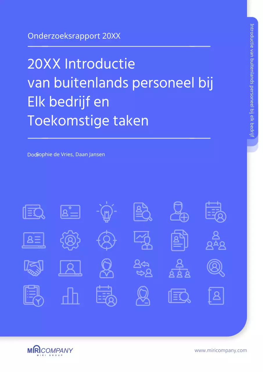 Rapport over de status van het aannemen van buitenlandse arbeidskrachten door cool blue-bedrijven