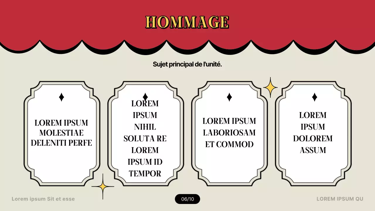 Introduction à la terminologie cinématographique dans le concept du théâtre rouge et jaune