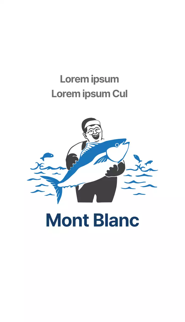 Illustration bleue Neat Fisheries