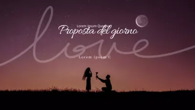 Gradiente viola Silhouette emotiva al chiaro di luna Proposta di matrimonio vlog Miniatura YouTube