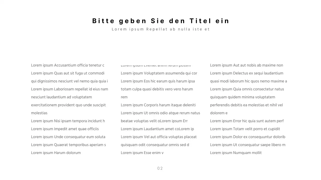 Saubere Präsentationen