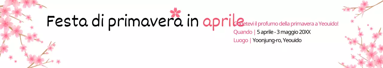 Festa di primavera in aprile