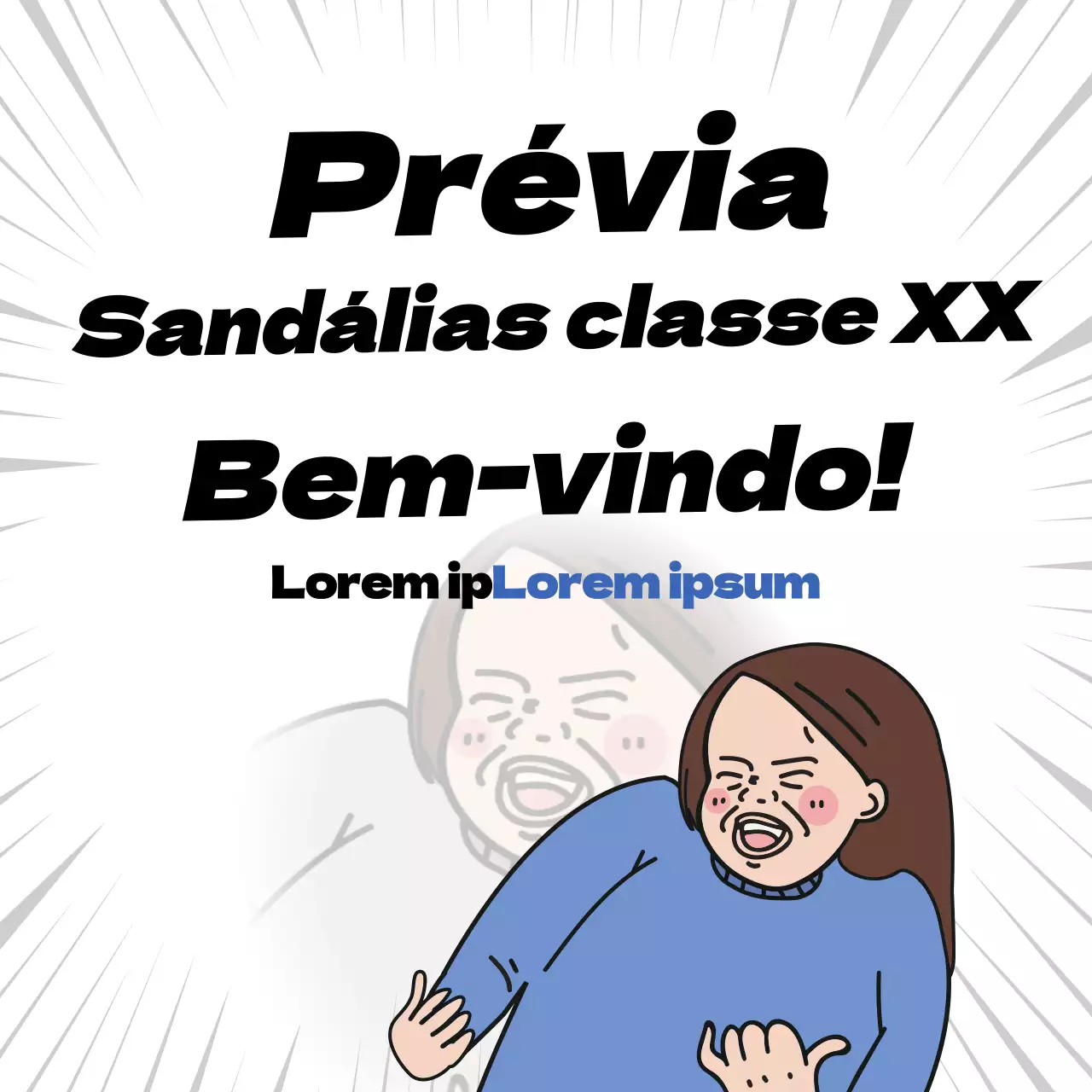 Conceito de boas-vindas a preto e branco ao estilo meme