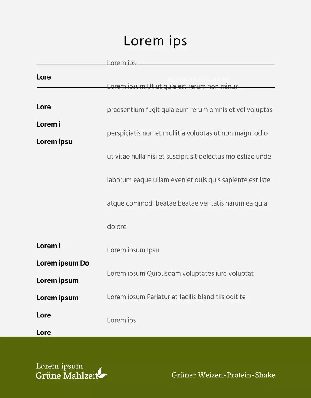 Grüner Weizen-Protein-Shake