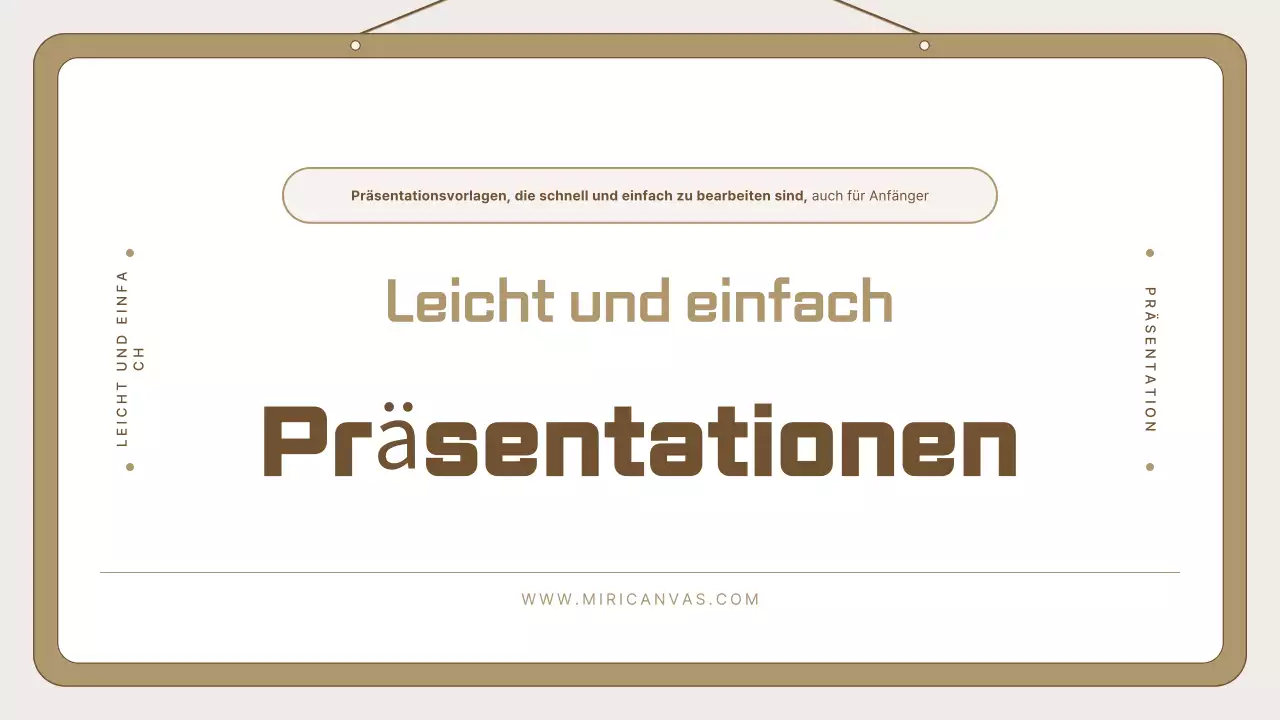 Leitfaden für Beige Einfache Präsentation
