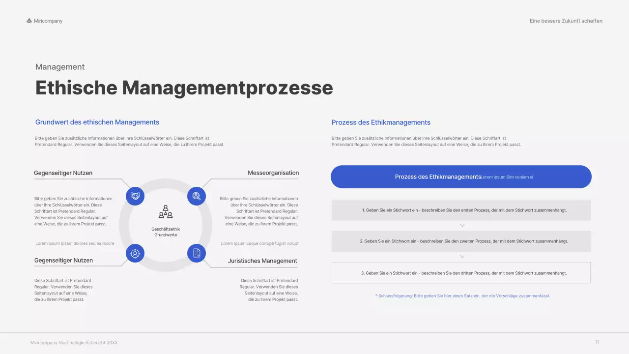ESG-Unternehmensbericht mit rotem, buntem Konzept
