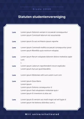 Handleiding bij de statuten van de Blauwe en Marinestudentenvereniging