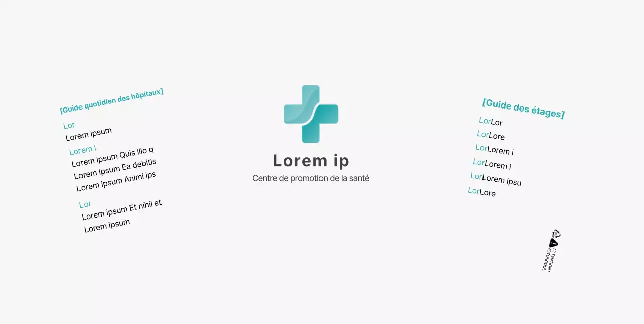 logo simple blanc bleu hôpital