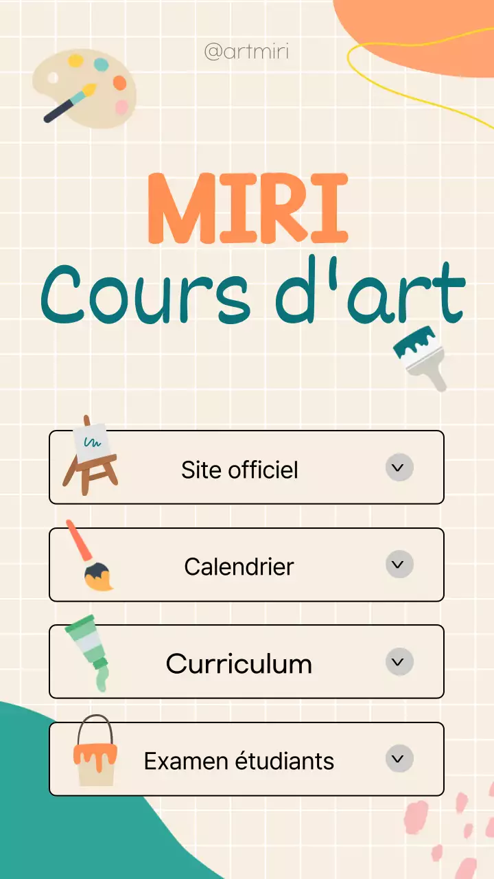 Ivory-orange-vert école d'art linknotes