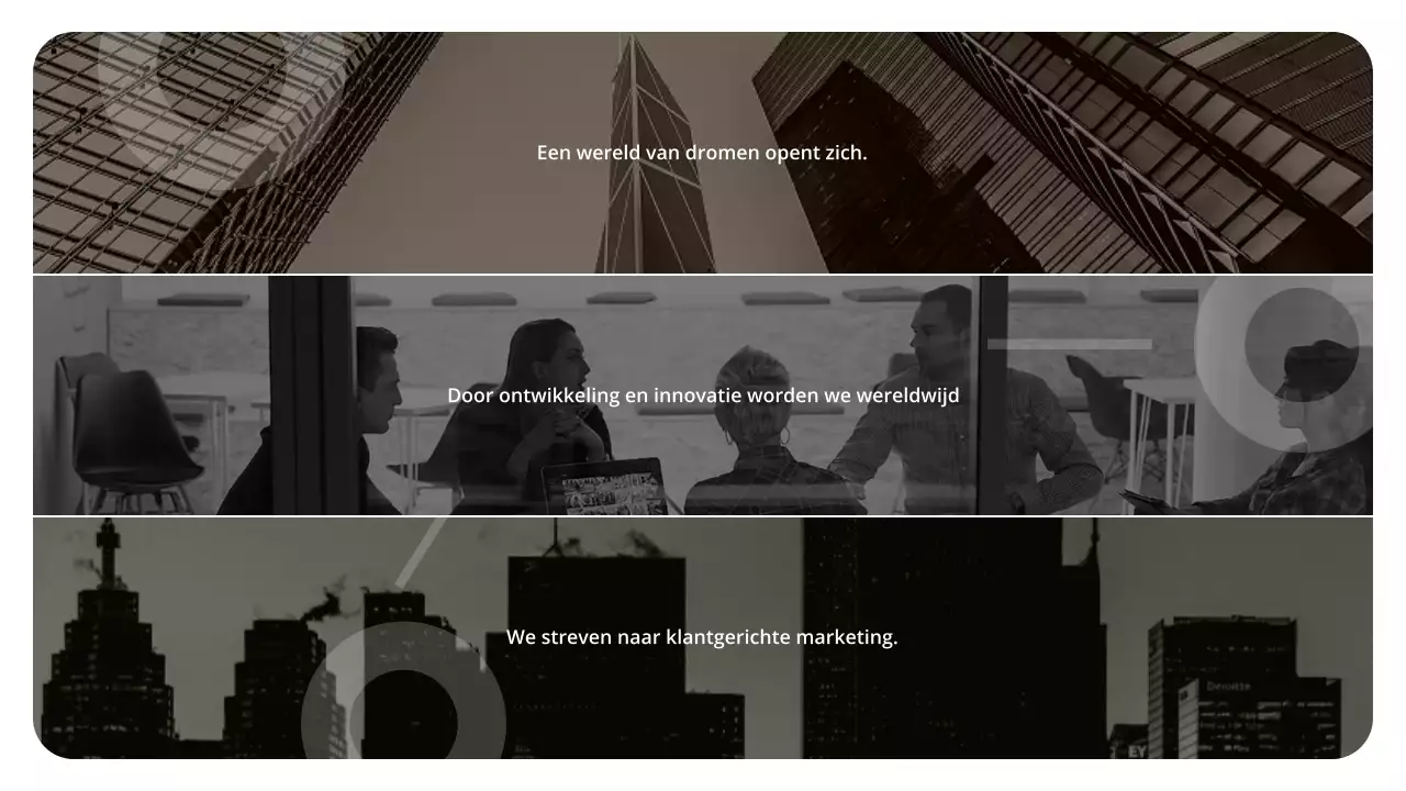 Zakelijk voorstel met bruinrode uitstraling