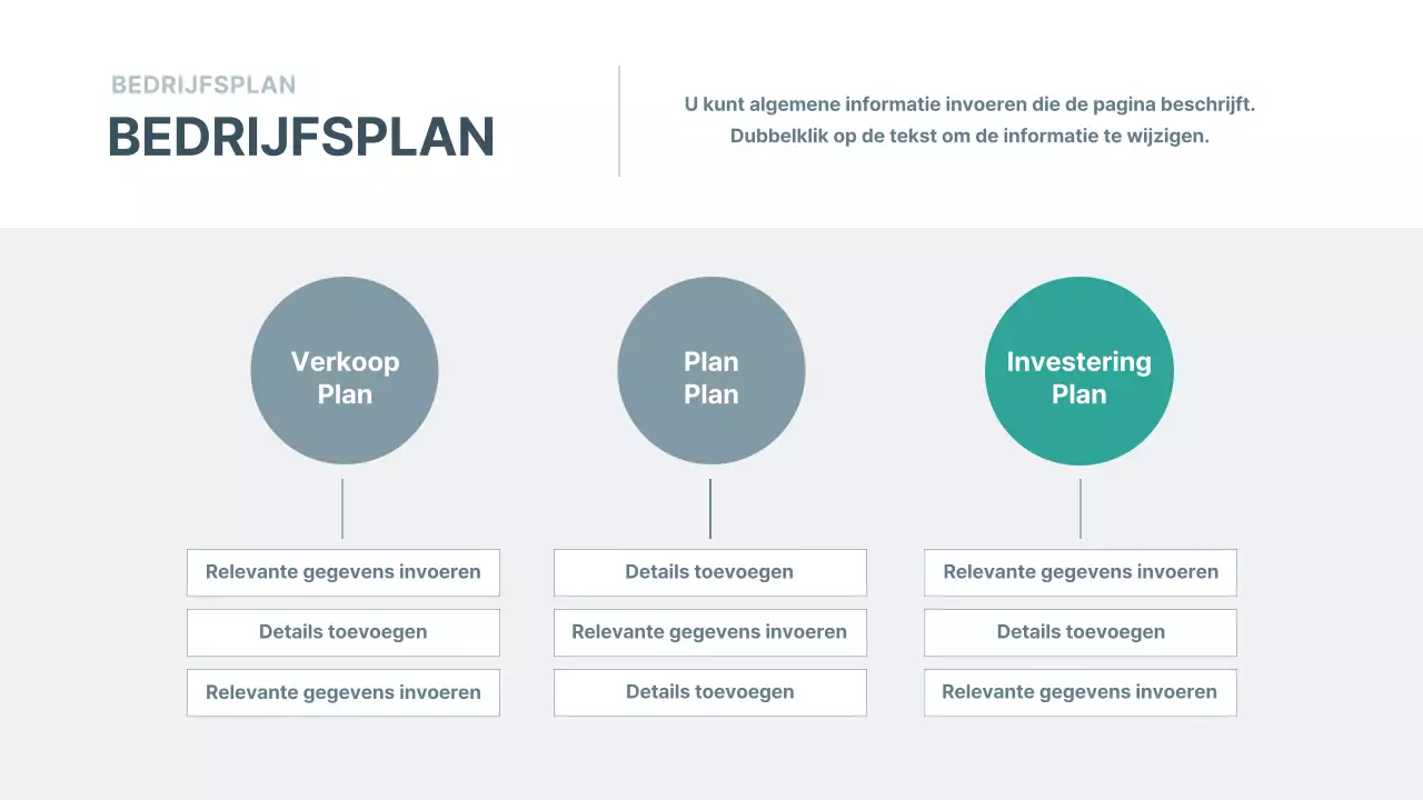 Presentatie ondernemingsplan in marine