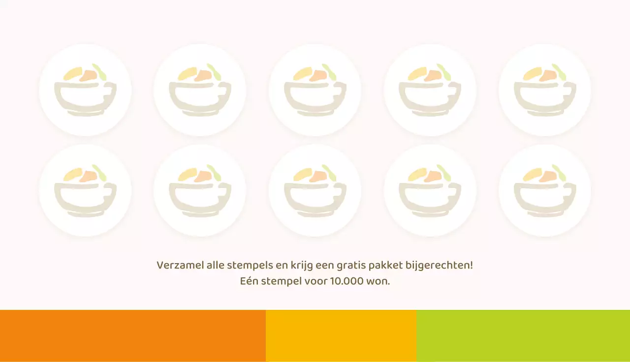 Tricolour Bijgerechten Coupon Visitekaartje