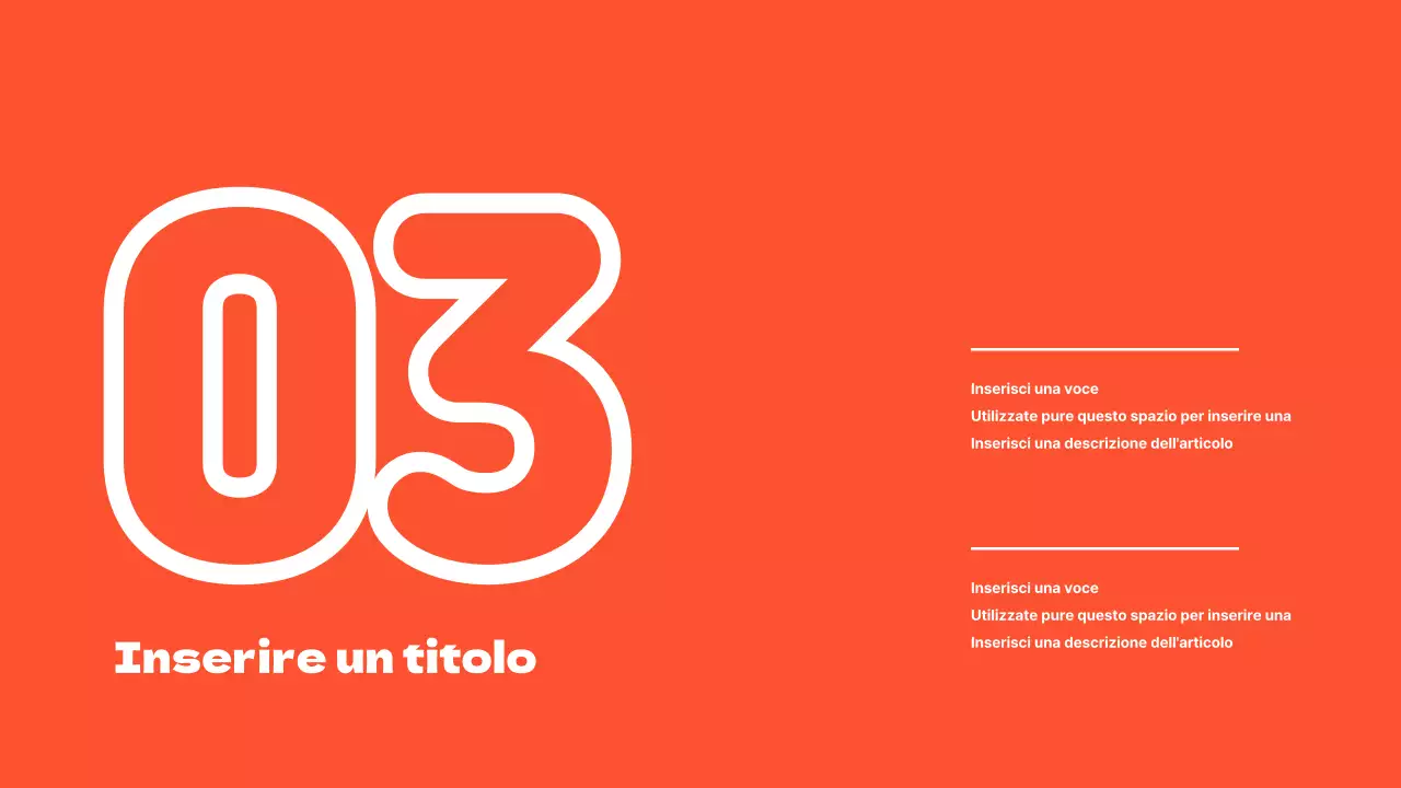 Presentazioni pulite