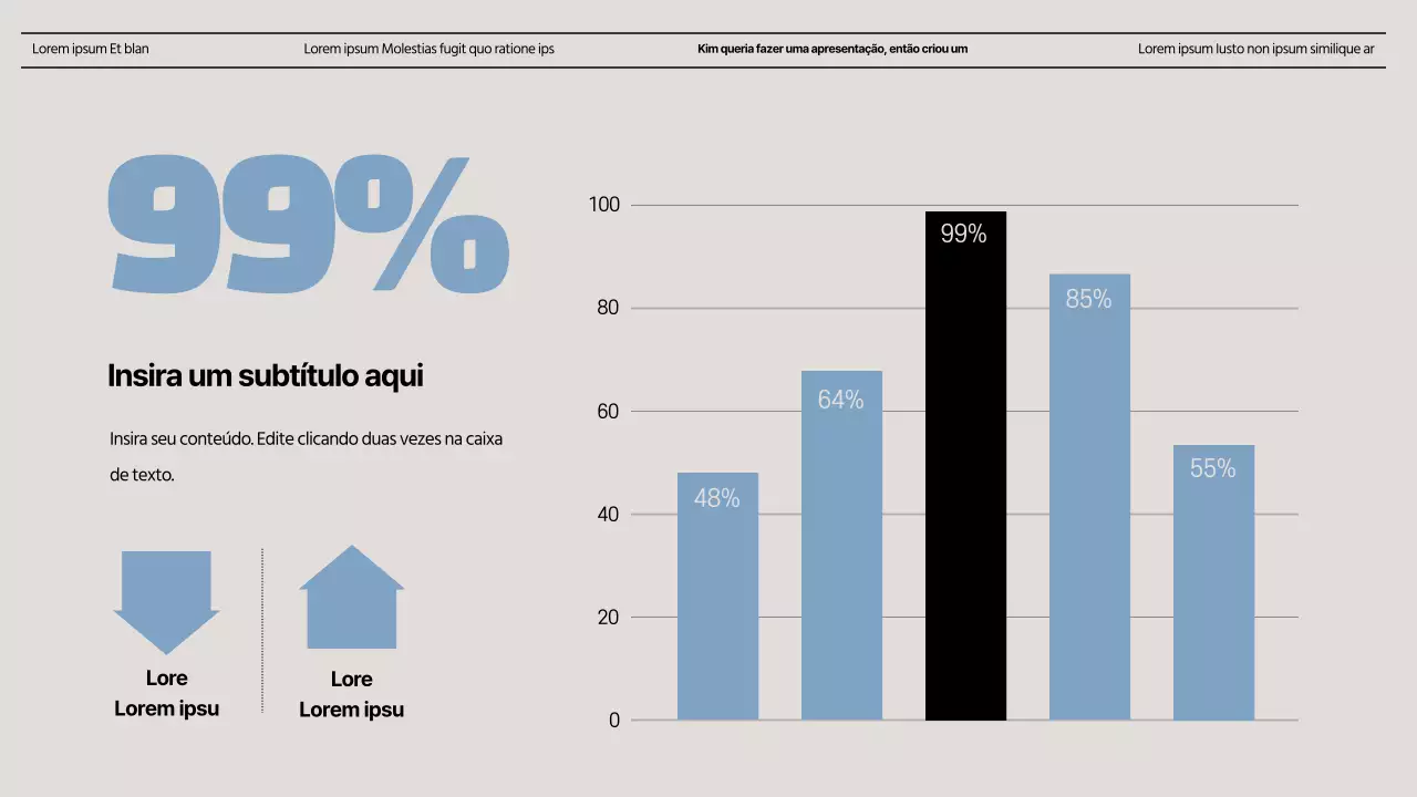 Desenho de gráfico de barras simples com um conceito de jornal