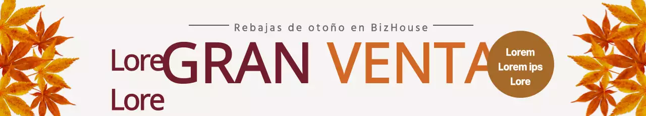 Gran venta de otoño