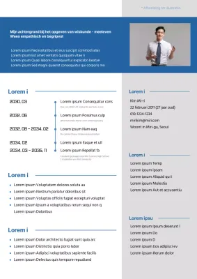 Een schone, blauwe tutor geschiedenis