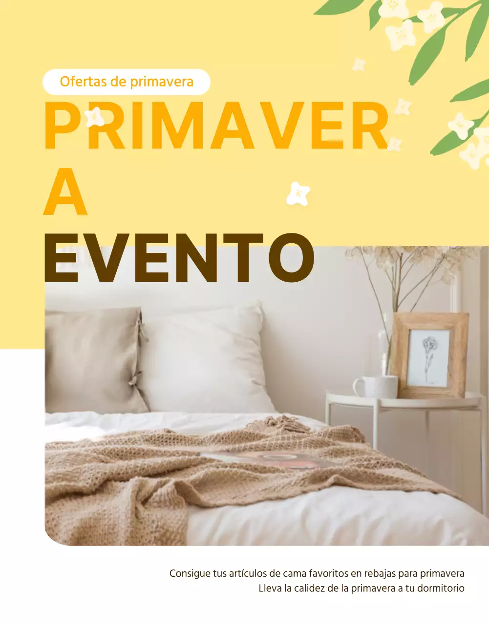 Página de detalles del acontecimiento de primavera amarilla