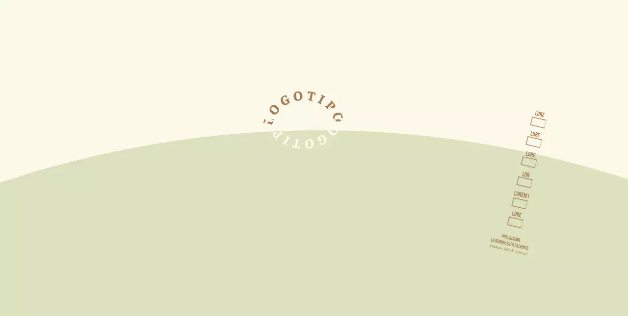 Letra redonda verde amarilla