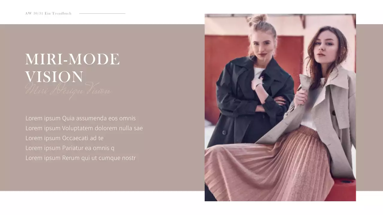 Einfacher Businessplan für Kleidung mit sanften Tönen