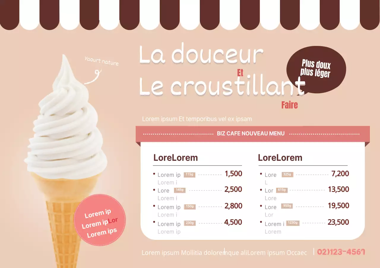 Goût de yaourt nature