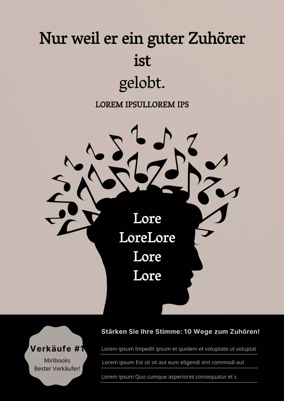 Selbsthilfebuch mit Illustrationen der Gehirnstruktur in schwarzen und grauen Farben