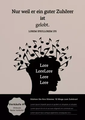 Selbsthilfebuch mit Illustrationen der Gehirnstruktur in schwarzen und grauen Farben