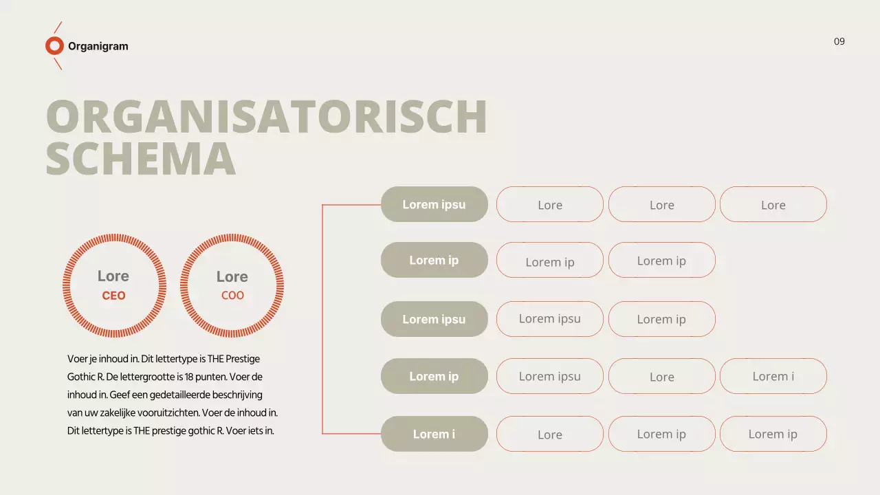 Zakelijk voorstel met bruinrode uitstraling