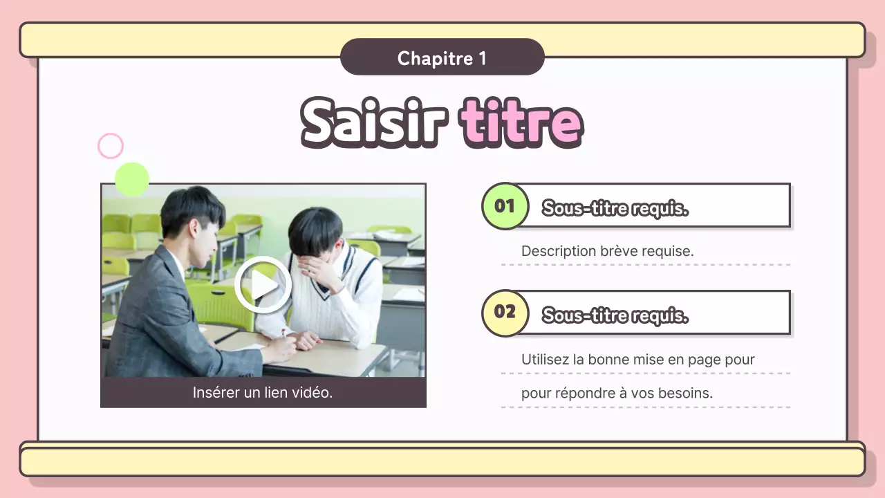 Présentation PPT pour les cours de prévention de la violence à l'école