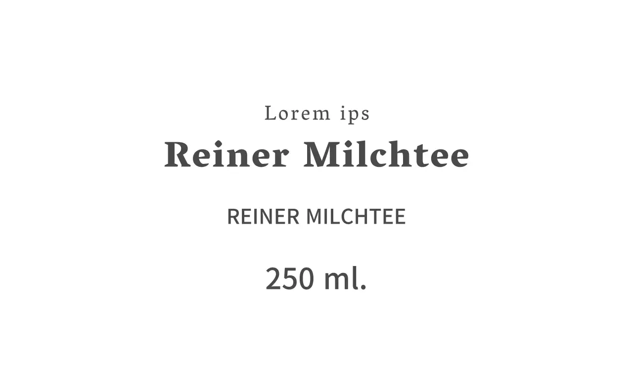Reiner Milchtee
