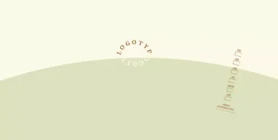 Gelbgrüner Rundschriftzug