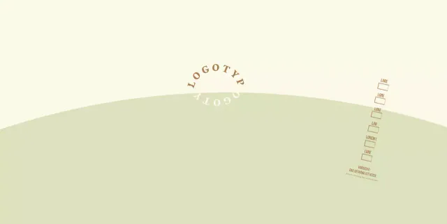 Gelbgrüner Rundschriftzug