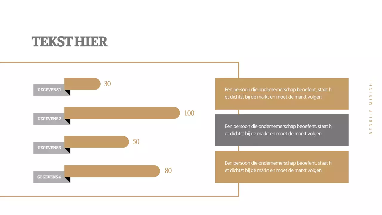 Een eenvoudige conceptgrafiek in grijs en bruin