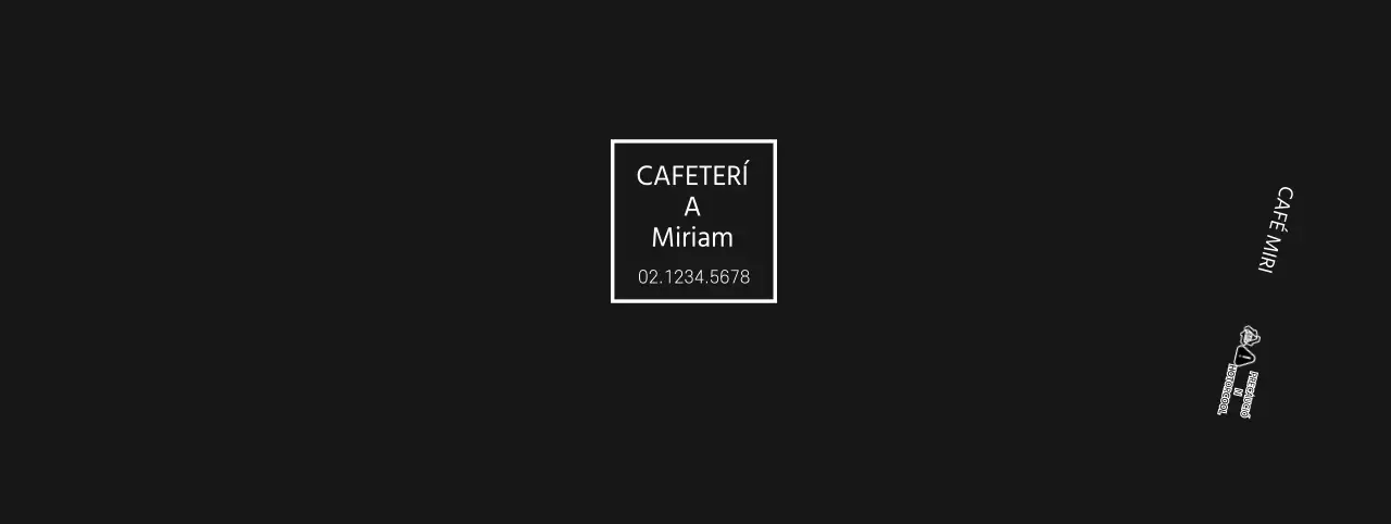 Moderno portavasos negro con logotipo